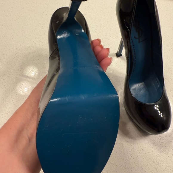 Yves Saint Laurent Black Heels Tribtoo Classic Pumps - Picture 2 of 6
